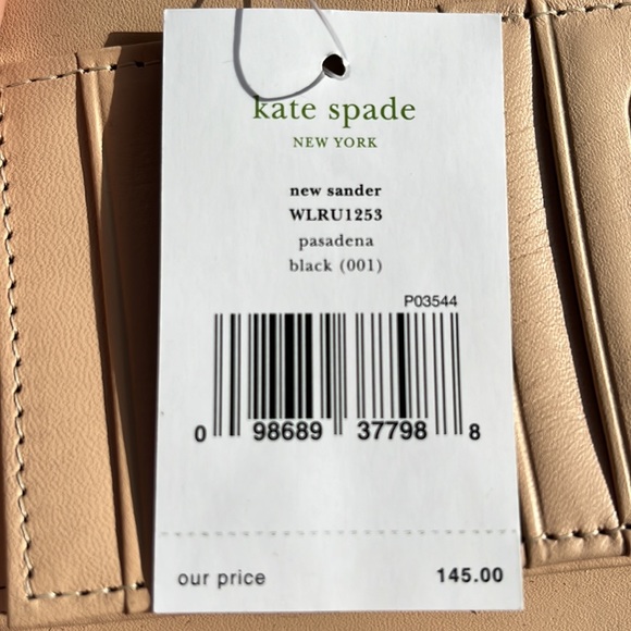 Kate Spade Black leather clutch, NWT - Picture 9 of 9